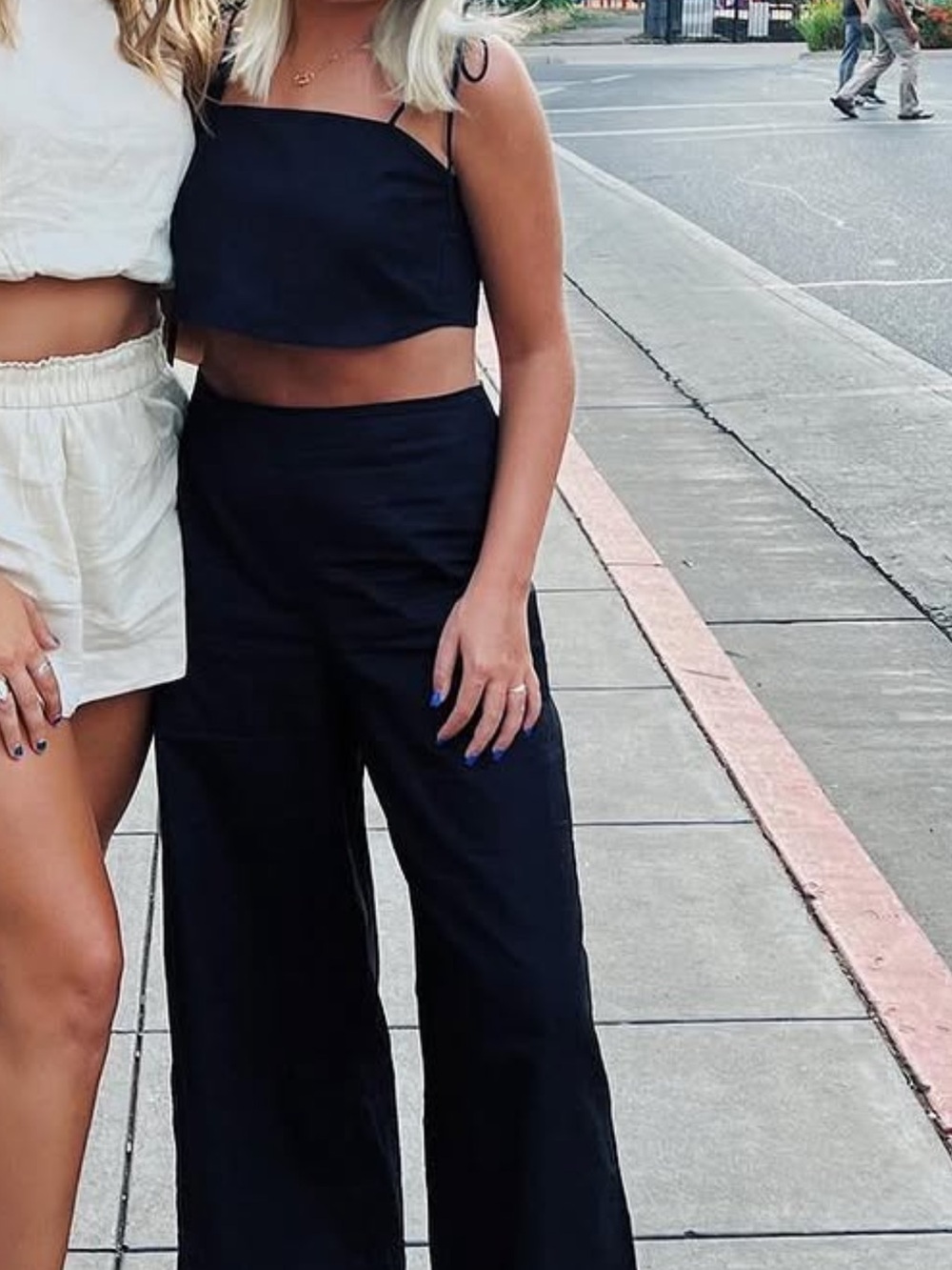 High-Rise Black Wide Leg Pants for Women